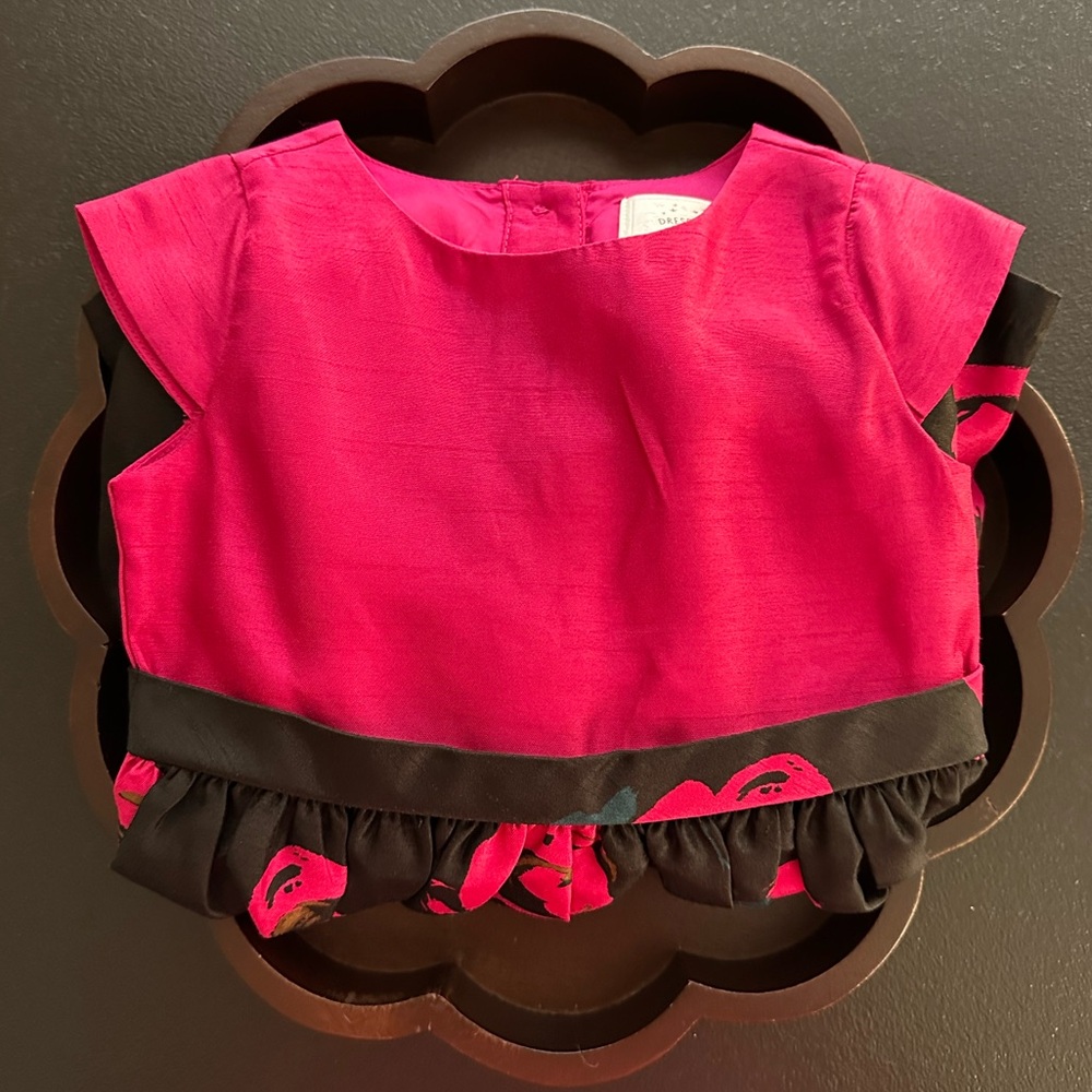 Toddler Girls Size 2T Dress ~ Multicolored Floral Dress with Lining